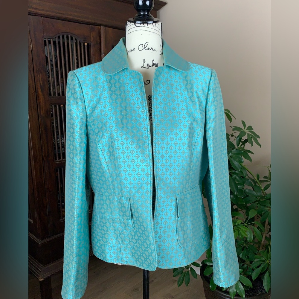 Vintage Ellen Tracy Jacquard Jacket